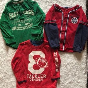 Boys 4T long sleeve tops Racing/football/baseball